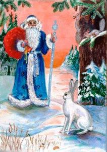 Сказка про зайцев - Мороз и заяц - с картинками читать онлайн