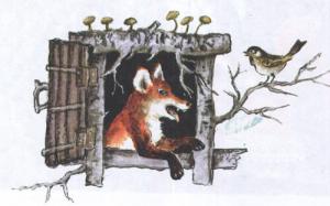 Волк и лиса русская народная  - сказка с картинками - читать онлайн