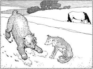 Сказка о собаке - Медведь, собака и кошка - с картинками читать онлайн